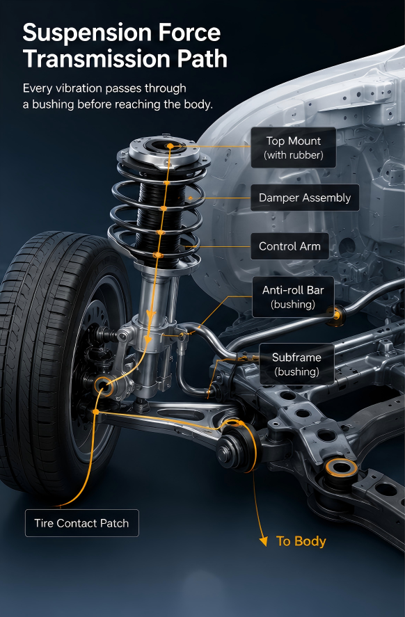 Suspension Force Transmission Path